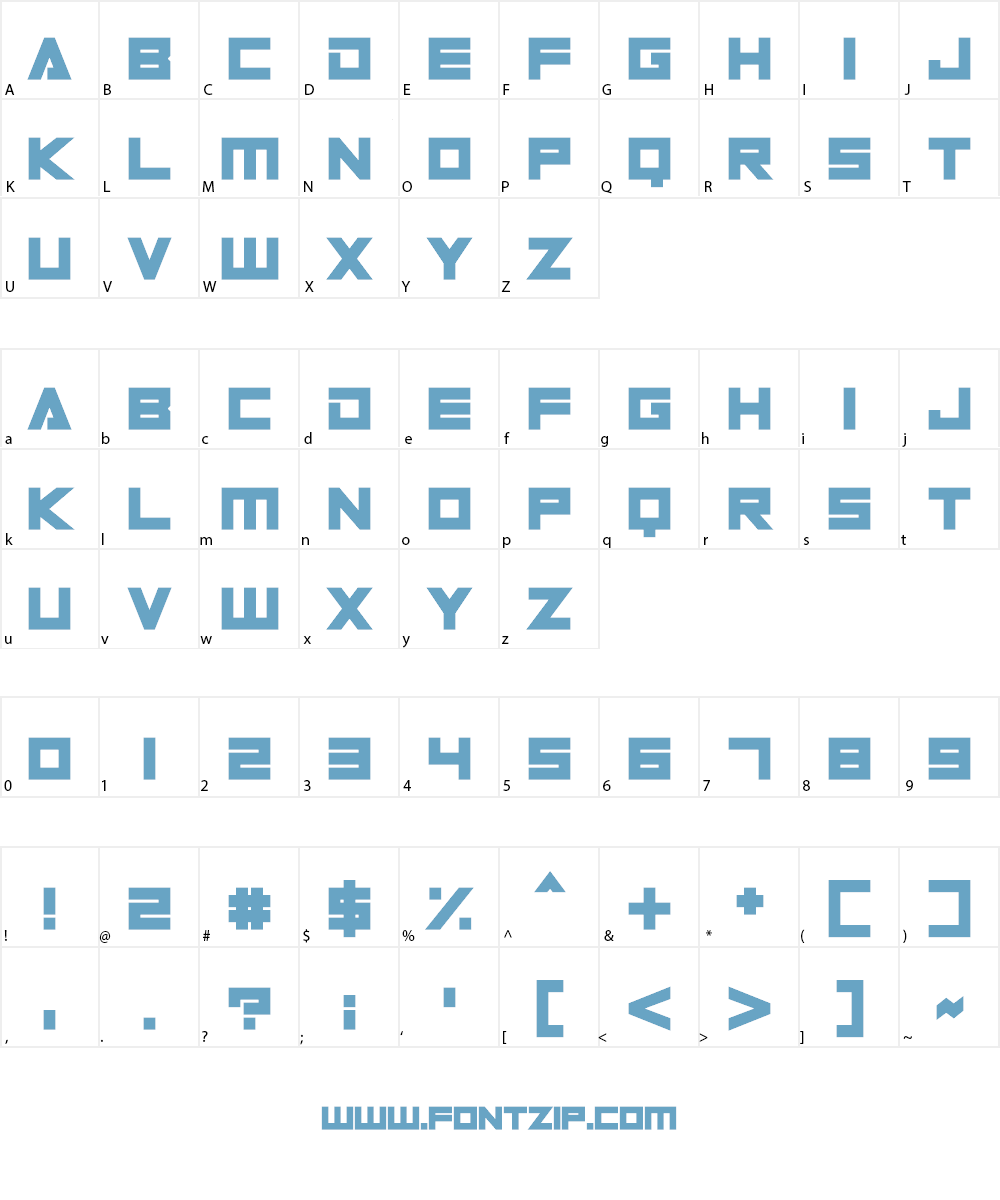 Digital Dare Font Character
